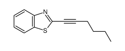 Benzothiazole, 2-(1-hexynyl)- (9CI) Structure