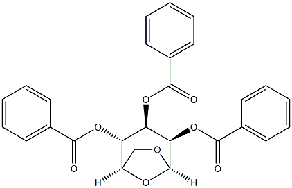1,6-Anhydro-β-D-gulopyranose tribenzoate Structure