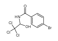 4-bromo-N-(2,2,2-trichloro-1-hydroxyethyl)benzamide Structure