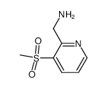 1-[3-(methylsulfonyl)-2-pyridinyl]methanamine结构式