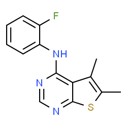 N-(2-Fluorophenyl)-5,6-dimethylthieno[2,3-d]pyrimidin-4-amine picture