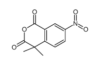 4,4-dimethyl-7-nitroisochromene-1,3-dione Structure