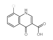 3-Quinolinecarboxylicacid, 8-chloro-1,4-dihydro-4-oxo- Structure