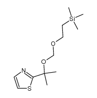 2-(1-methyl-1-{[2-(trimethylsilyl)ethoxy]methoxy}ethyl)thiazole Structure