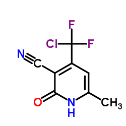 4-[Chloro(difluoro)methyl]-6-methyl-2-oxo-1,2-dihydro-3-pyridinecarbonitrile Structure