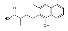 4-(1-hydroxy-3-methylnaphthalen-2-yl)-2-methylbutanoic acid结构式