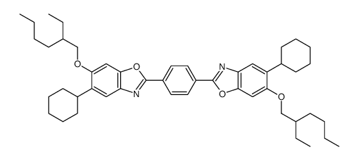 5-cyclohexyl-2-[4-[5-cyclohexyl-6-(2-ethylhexoxy)-1,3-benzoxazol-2-yl]phenyl]-6-(2-ethylhexoxy)-1,3-benzoxazole Structure