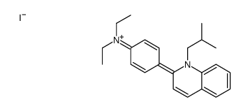 N,N-diethyl-4-[1-(2-methylpropyl)quinolin-1-ium-2-yl]aniline,iodide结构式