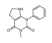 3-methyl-1-phenyl-6,7-dihydro-5H-pyrrolo[2,3-d]pyrimidine-2,4-dione结构式