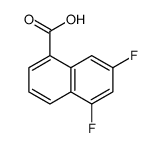 5,7-Difluoro-1-naphthoic acid结构式