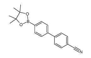 4'-(4,4,5,5-Tetramethyl-1,3,2-dioxaborolan-2-yl)-[1,1'-biphenyl]-4-carbonitrile Structure
