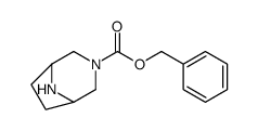 3,8-diazabicyclo[3.2.1]octane-3-carboxylic acid, phenylmethyl ester结构式