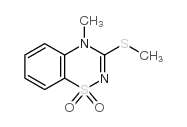 4-甲基-3-甲基硫代-4H-1,2,4-苯并噻二嗪-1,1-二氧化物结构式