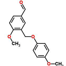 4-Methoxy-3-[(4-methoxyphenoxy)methyl]benzaldehyde结构式