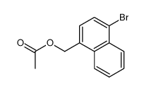 (4-bromo-1-naphthyl)methyl acetate Structure