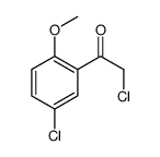 2-chloro-1-(5-chloro-2-methoxyphenyl)ethanone结构式