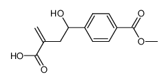 4-hydroxy-4-(4-methoxycarbonylphenyl)-2-methylenebutanoic acid结构式