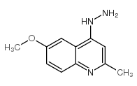 4-肼基-6-甲氧基-2-甲基喹啉结构式
