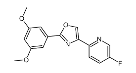 2-(3,5-dimethoxyphenyl)-4-(5-fluoropyridin-2-yl)-1,3-oxazole结构式