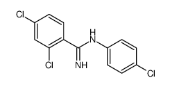 2,4-dichloro-N'-(4-chlorophenyl)benzenecarboximidamide Structure