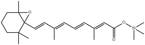 5,6-Epoxy-5,6-dihydroretinoic acid trimethylsilyl ester结构式