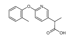 2-(6-o-tolyloxy-pyridin-3-yl)-propionic acid结构式