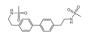 N-[2-[4-[4-[2-(methanesulfonamido)ethyl]phenyl]phenyl]ethyl]methanesulfonamide结构式