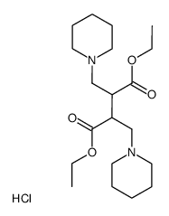 diethyl 2,3-bis(piperidin-1-ylmethyl)succinate hydrochloride Structure