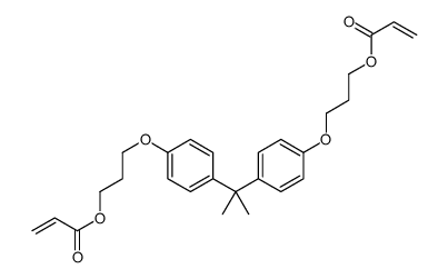 3-[4-[2-[4-(3-prop-2-enoyloxypropoxy)phenyl]propan-2-yl]phenoxy]propyl prop-2-enoate结构式