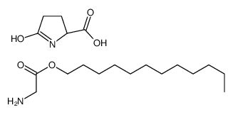 5-oxo-DL-proline, compound with dodecyl glycinate (1:1) structure