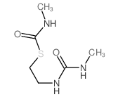 N-methyl-1-[2-(methylcarbamoylamino)ethylsulfanyl]formamide结构式