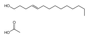 acetic acid,tetradec-4-en-1-ol Structure