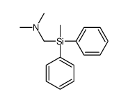 N,N-dimethyl-1-[methyl(diphenyl)silyl]methanamine Structure