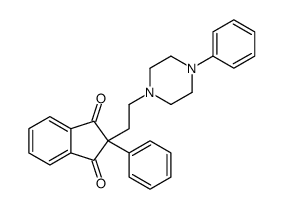 2-phenyl-2-[2-(4-phenylpiperazin-1-yl)ethyl]indene-1,3-dione结构式