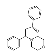 3-morpholin-4-yl-1,3-diphenyl-propan-1-one Structure