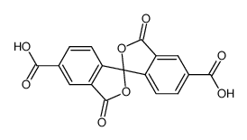 3,3'-dioxo-3H,3'H-[1,1']spirobiisobenzofuran-5,5'-dicarboxylic acid结构式