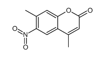 4,7-dimethyl-6-nitro-coumarin结构式