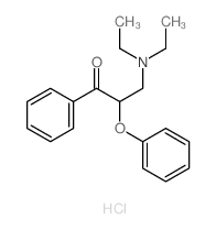 3-diethylamino-2-phenoxy-1-phenyl-propan-1-one结构式