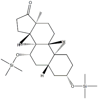 3β,7β-Bis[(trimethylsilyl)oxy]-5α-androstan-17-one结构式