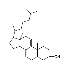 5α-Cholesta-7,9(11)-dien-3β-ol structure