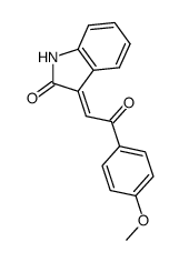 (E)-3-(2-(4-methoxyphenyl)-2-oxoethylidene)indolin-2-one Structure