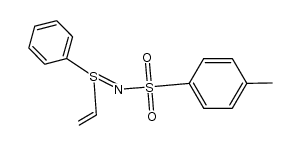 S-ethenyl-S-phenyl-N-(toluene-4-sulfonyl)sulfilimine Structure