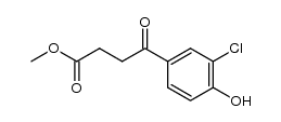 methyl 3-(3-chloro-4-hydroxybenzoyl)propionate Structure