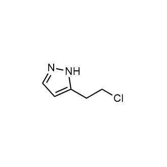 5-(2-氯乙基)-1H-吡唑结构式