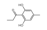 1-(2,6-dihydroxy-4-methyl-phenyl)-propan-1-one结构式