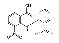 2-(2-carboxyanilino)-3-nitrobenzoic acid结构式