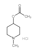 1-methylpiperidinyl acetate, hydrochloride Structure