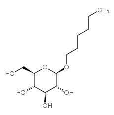 己基β-D-吡喃葡萄糖苷结构式