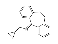 N-cyclopropylmethyl-10,11-dihydro-5H-dibenzo-(a,d)-cyclohepten-5-imine结构式