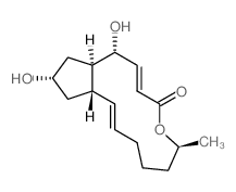 (1S,2E,7S,10E,12R,13R,15S)-12,15-dihydroxy-7-methyl-8-oxabicyclo[11.3.0]hexadeca-2,10-dien-9-one结构式